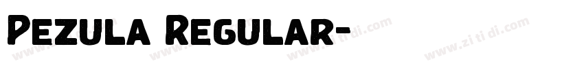 Pezula Regular字体转换 Pezula Regular字体转换